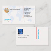 絶妙で簡潔で青い地図書の名刺 名刺 (正面/裏面)