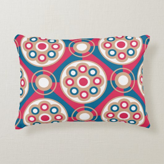 絶妙で豪華で中世の継ぎ目のない模様 アクセントクッション (正面)