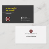 絶妙で黄色い特大名前CEO 名刺 (正面/裏面)