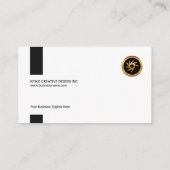 絶妙で黒くグランジで創造的な創設者CEO 名刺 (裏面)