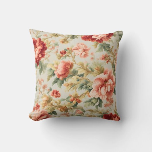 絶妙なかわいい花葉とサニ絵画ーズ クッション (正面)