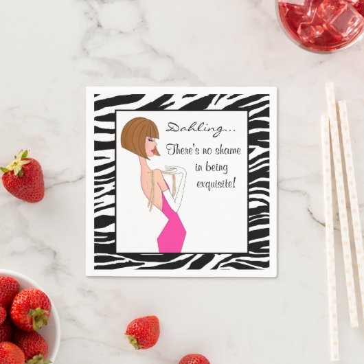 「絶妙なことをするのは恥ずかしいことじゃない！」 スタンダードカクテルナプキン (インサイチュ)