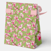 絶妙なさくらんぼの花々花模様オンチャートルーズ フェイバーボックス (裏面)