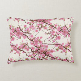 絶妙なさくらんぼの花の花模様 アクセントクッション