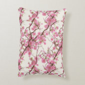 絶妙なさくらんぼの花の花模様 アクセントクッション (裏面(縦))