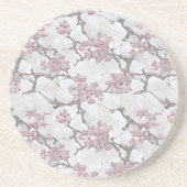 絶妙なさくらんぼの花の花模様 コースター (正面)