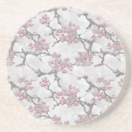 絶妙なさくらんぼの花の花模様 コースター