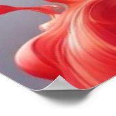 絶妙なアート – ダイナミックな色彩の波 ポスター (角)