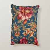 絶妙なイタリアンヴィンテージグランデの花 アクセントクッション (裏面(縦))