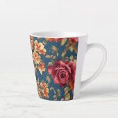 絶妙なイタリアンヴィンテージグランデの花 カフェラテマグ (右)