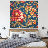 絶妙なイタリアンヴィンテージグランデの花 キャンバスプリント (インサイチュ (寝室))