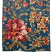 絶妙なイタリアンヴィンテージグランデの花 シャワーカーテン (正面)