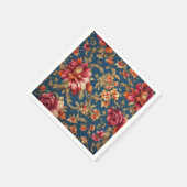 絶妙なイタリアンヴィンテージグランデの花 スタンダードカクテルナプキン (角)