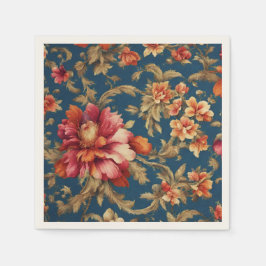 絶妙なイタリアンヴィンテージグランデの花 スタンダードカクテルナプキン