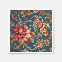 絶妙なイタリアンヴィンテージグランデの花 スタンダードカクテルナプキン