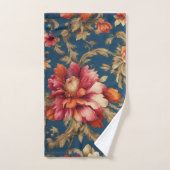 絶妙なイタリアンヴィンテージグランデの花 バスタオルセット (ハンドタオル)