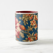 絶妙なイタリアンヴィンテージグランデの花 マグカップ (中央)