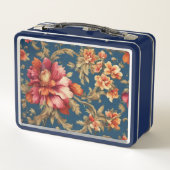 絶妙なイタリアンヴィンテージグランデの花 メタルランチボックス (裏面)