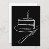 絶妙なケーキのデザイン、誕生日またはイベント シーズンカード (正面/裏面)