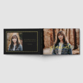 絶妙なテイストフォイル写真卒業ゲストブック ゲストブック (全面)