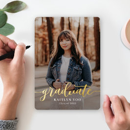 絶妙なテイストフォイル卒業招待状 箔招待状