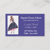 絶妙なドレスとガウンの名刺 名刺 (正面)