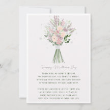 絶妙なピンクと緑のフローラ幸せな母の日