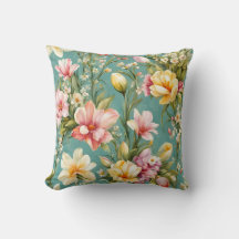 絶妙なピンクと黄色のマグノリアと白い花