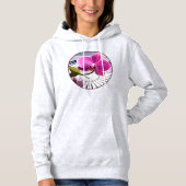 絶妙なピンクオーキッドレストオンシルバープレート パーカ (正面)