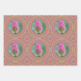 絶妙なピンク ラッピングペーパーシート