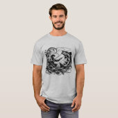 絶妙なフライ釣り行動 Tシャツ (正面フル)