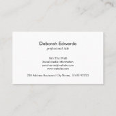 絶妙なブラックレザー | 金ゴールド幾何学的パターン 名刺 (裏面)