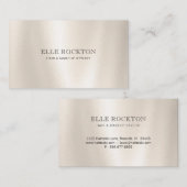絶妙なミニマリストパールグロス名刺 名刺 (正面/裏面)