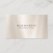 絶妙なミニマリストパールグロス名刺 名刺 (正面)