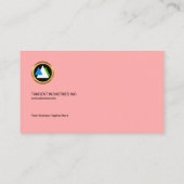 絶妙なレトロの沢山のピンクの女性実業家CEO 名刺 (裏面)