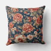 絶妙なレトロオレンジのバラ離れ、花 クッション (裏面)