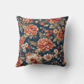 絶妙なレトロオレンジのバラ離れ、花 クッション (裏面)