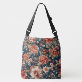 絶妙なレトロオレンジのバラ離れ、花 クロスボディバッグ