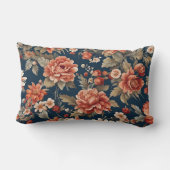 絶妙なレトロオレンジのバラ離れ、花 ランバークッション (裏面)