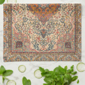 絶妙なヴィンテージペルシャじゅうたん模様 キッチンタオル (折り畳み)