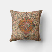 絶妙なヴィンテージペルシャじゅうたん模様 クッション (裏面)