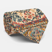 絶妙なヴィンテージペルシャじゅうたん模様 ネクタイ (ロール)