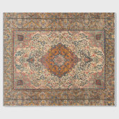 絶妙なヴィンテージペルシャじゅうたん模様 ラッピングペーパー (フラット)