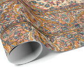 絶妙なヴィンテージペルシャじゅうたん模様 ラッピングペーパー (ロールコーナー)