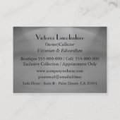 絶妙なヴィンテージ 名刺 (裏面)