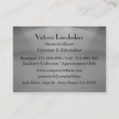 絶妙なヴィンテージ 名刺 (裏面)