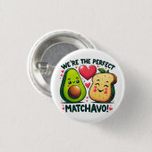 絶妙な出会いの愛らしいカップルだった 缶バッジ (正面&裏面)