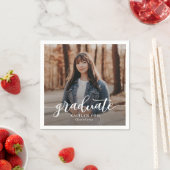 絶妙な味の編集可能なカラー卒業ナプキン スタンダードカクテルナプキン (インサイチュ)