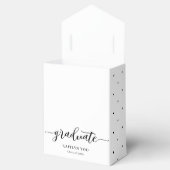 絶妙な味の編集可能なカラー卒業パーティー フェイバーボックス (オープン)