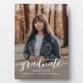 絶妙な味の編集可能なカラー卒業プラーク フォトプラーク (正面)